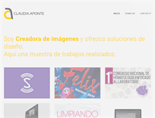 Tablet Screenshot of claudiaaponte.net